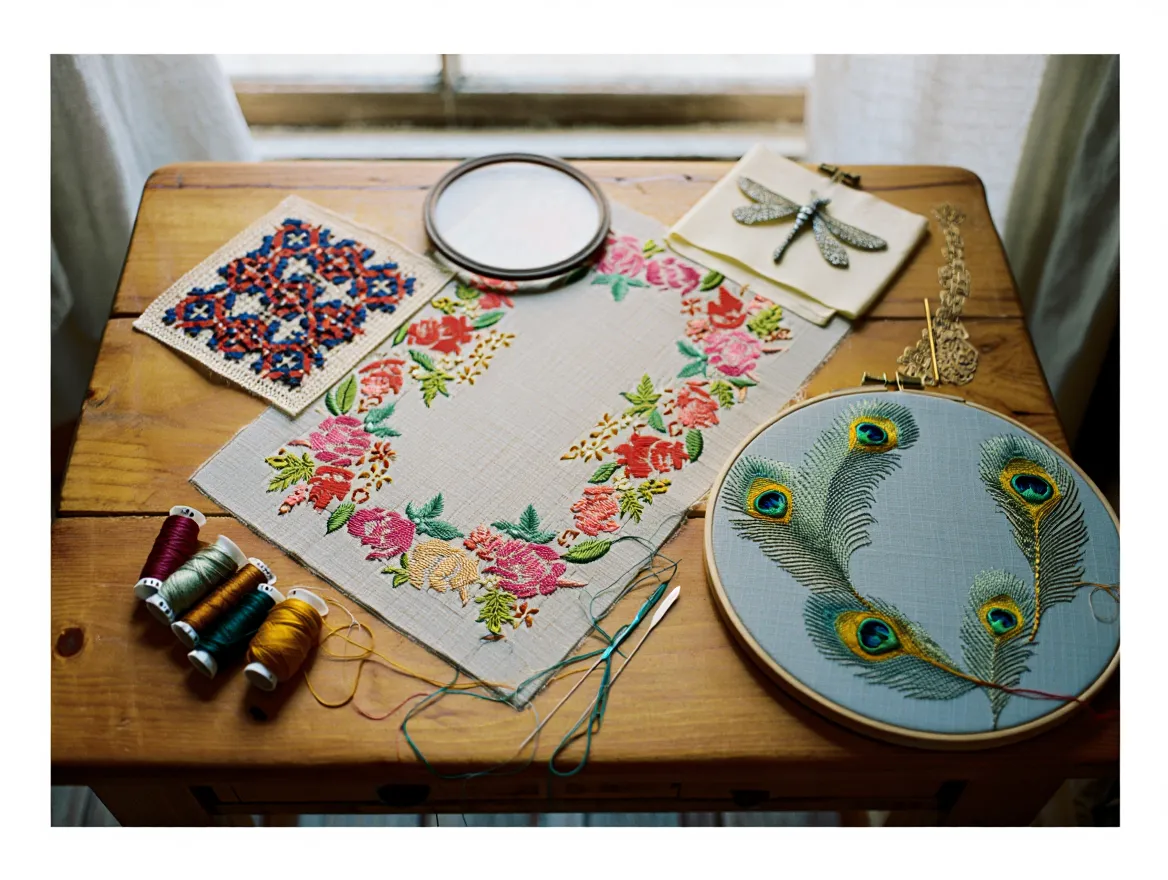 Embroidery Samples and Textile Designs